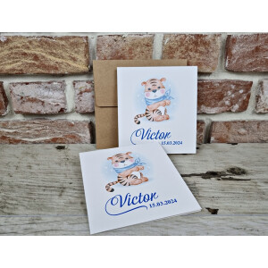 Invitatie De Botez Cu Tigru 605 TH