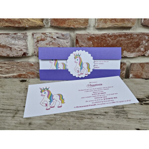 Invitatie De Botez Cu Unicorn 608 TH