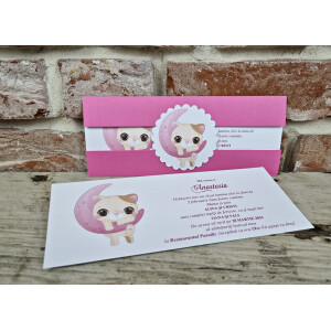 Invitatie De Botez Cu Pisica 609 TH
