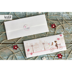 Invitatie de nunta 3D tema Paris Turnul Eiffel 70132 KRISTAL