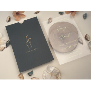 Invitatie De Nunta Din Plastic Cu Plic 85832 ELITE