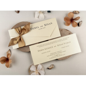 Invitatie De Nunta Cu Fundita 85844 ELITE