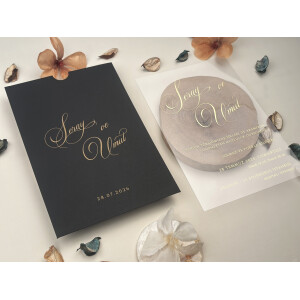 Invitatie De Nunta Din Plastic Cu Plic 85870 ELITE