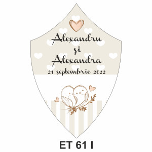 Eticheta pentru sticla ET 61 I