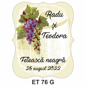 Eticheta pentru sticla ET 76 G