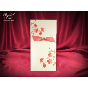 Invitatie De Nunta Florala Cu Fundita 2662