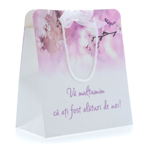 Punga 1 Cadouri Nunta PREMIUM Model Floral Mov cu Miri PT 18