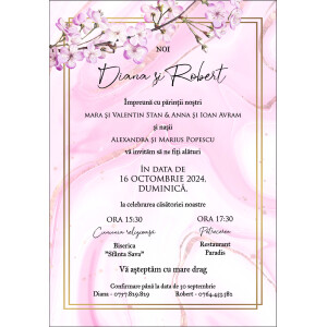 Invitatie De Nunta Digitala Cu Flori De Cires 003