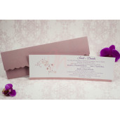 Invitatie De Nunta Eleganta Roz Prafuit 2185 Stylish Invitatie De