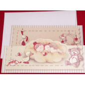 Invitatie De Botez Cu Bebe Dormind Si Jucarii 15201 Invitatie De Nunta
