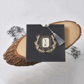 Invitatie de nunta in stil baroc 1145 BUTIQLINE 