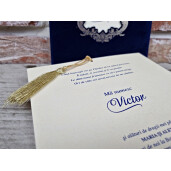 Invitatie De Botez Cu Catifea 1144 TH