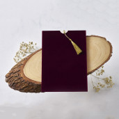 Invitatie De Nunta Cu Plic De Catifea 1173 BUTIQLINE  