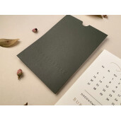 Invitatie De Nunta Eleganta Cu Plic Verde Si Calendar 12275 ELA