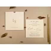 Invitatie De Nunta Eleganta Patrata 12276 ELA