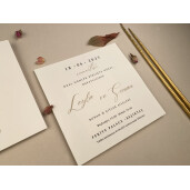 Invitatie De Nunta Eleganta Patrata 12276 ELA
