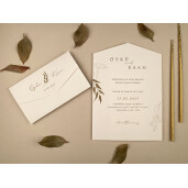 Invitatie De Nunta Eleganta Crem 12281 ELA