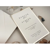 Invitatie De Nunta Eleganta Cu Chenar 13313 ELITE
