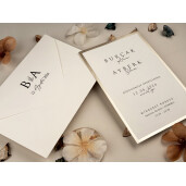 Invitatie De Nunta Eleganta Cu Chenar 13313 ELITE