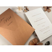 Invitatie De Nunta Eleganta Cu Chenar 13316 ELITE