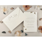 Invitatie De Nunta Eleganta Cu Forme Geometrice 13324 ELITE
