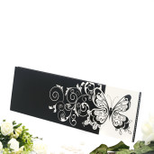 Invitatie de nunta florala cu fluture 140001 TBZ