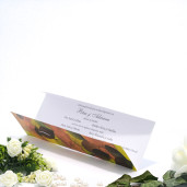 Invitatie de nunta cu tema de toamna cu frunze 2134 TBZ