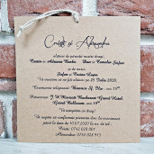 Invitatie de nunta cu plic de catifea 5577 CONCEPT