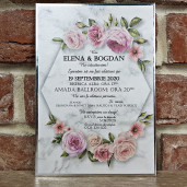 Invitatie de nunta cu model floral 5595 CONCEPT