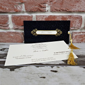 Invitatie de nunta cu plic de catifea 5626 CONCEPT