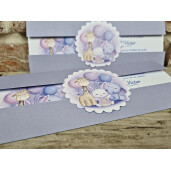 Invitatie De Botez Cu Mov Si Animalute 611 TH