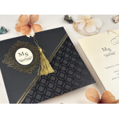 Invitatie De Nunta Eleganta Cu Ciucure 74758 ELA