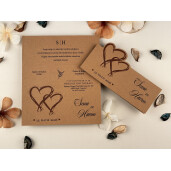 Invitatie De Nunta Natur Cu Inimioare 74772 ELITE