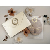 Invitatie De Nunta Din Plastic Cu Plic 85845 ELITE