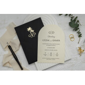Invitatie De Nunta Eleganta Cu Chenar 9309 EKONOM
