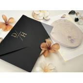 Invitatie De Nunta Din Plastic Cu Plic 96938 ELITE