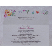 Invitatie de nunta florala tip plic 2209 Polen 