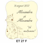 Eticheta pentru sticla ET 27 F