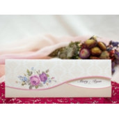 Invitatie de nunta baroc cu flori 134