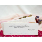 Invitatie de nunta baroc cu flori 134