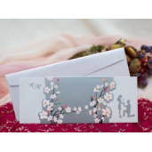 Invitatie de nunta florala cu miri 139