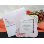 Invitatie de nunta eleganta florala 141