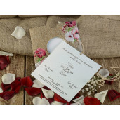 Invitatie de nunta rustica cu tema florala 16202 ARMONI