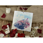 Invitatie vintage cu tema florala 16213 ARMONI