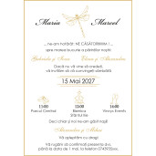 Invitatie De Nunta Digitala Cu Libelula 057