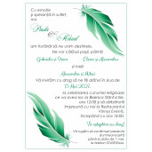 Invitatie De Nunta Digitala Cu Pene Verzi 052