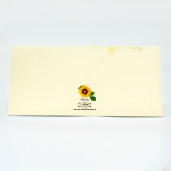 Plic pentru bani cu floarea-soarelui PB94 - Crem