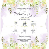 Invitatie De Nunta Digitala Florala Soft Rose 027 