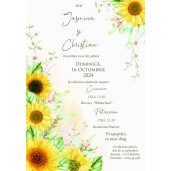 Invitatie De Nunta Digitala Cu Floarea Soarelui 008