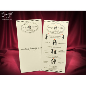 Invitatie de nunta amuzanta 5524 CONCEPT